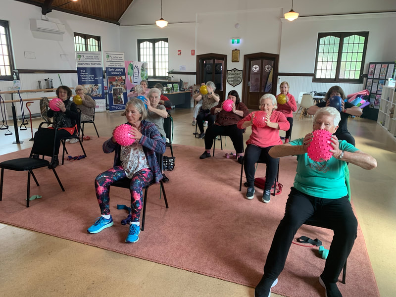 Chair exercise class at Caulfield South Community House